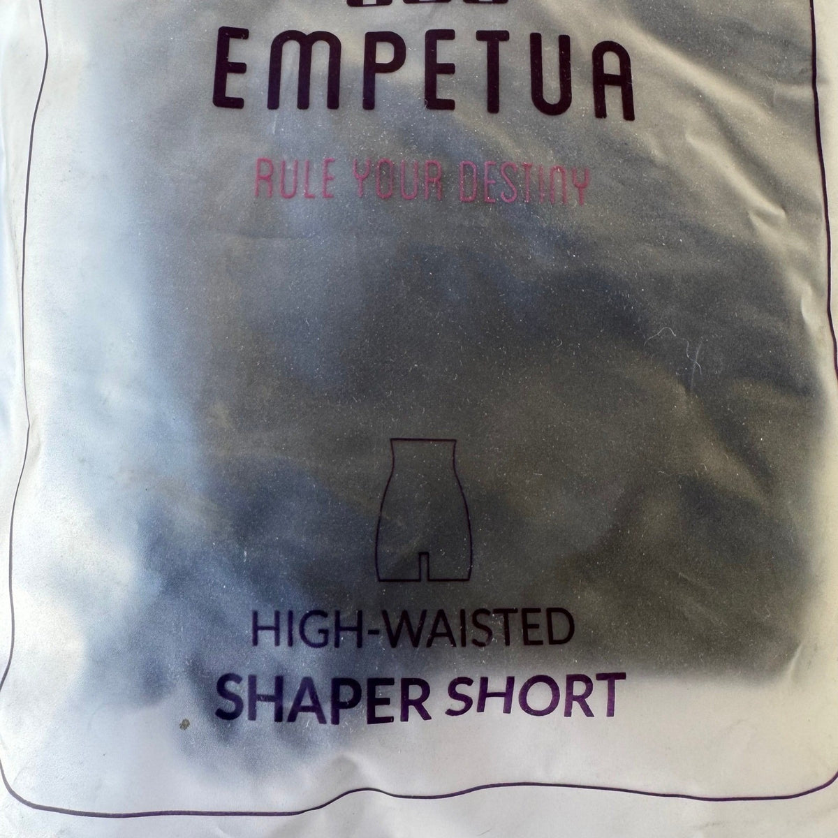 Empetua High-Waisted Seamless Tummy Control Shaper Short Black Women XL/XXL NEW