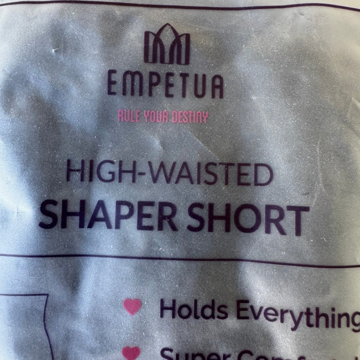 Empetua High-Waisted Seamless Tummy Control Shaper Short Black Women XL/XXL NEW