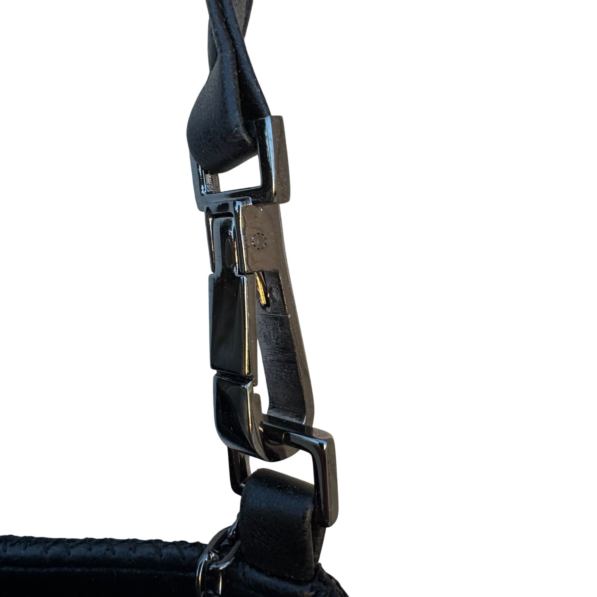 Whiting & Davis Vintage Womens Black Metallic Mesh Evening Bag Party Glam Formal