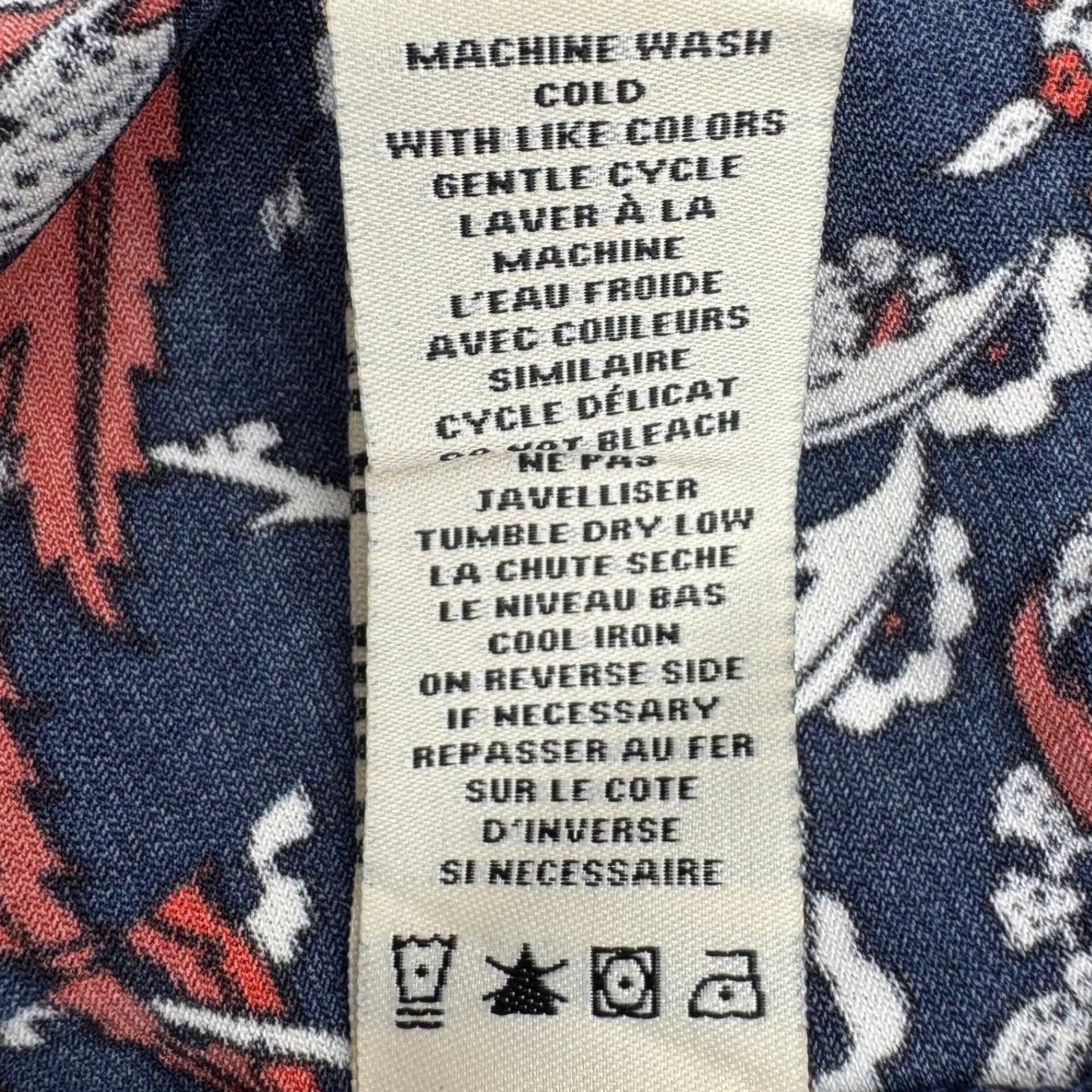 Max Studio Womens Navy Floral Medallion Sleeveless Tank Top M NEW Boho Eclectic