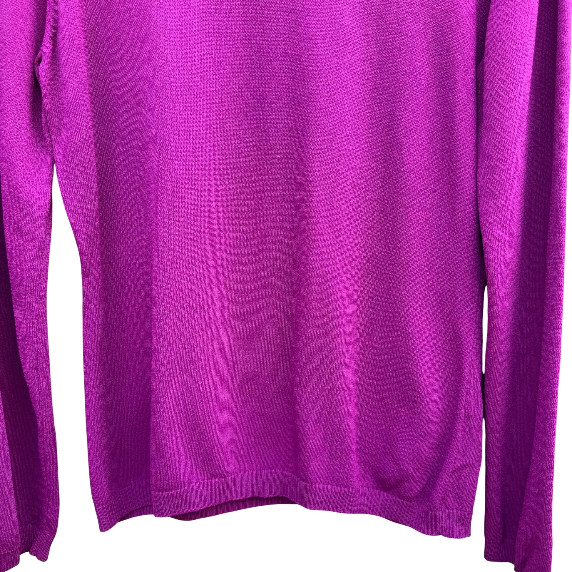 Hot In Hollywood Vintage Womens M Purple Turtleneck Long Sleeve Knit Sweater