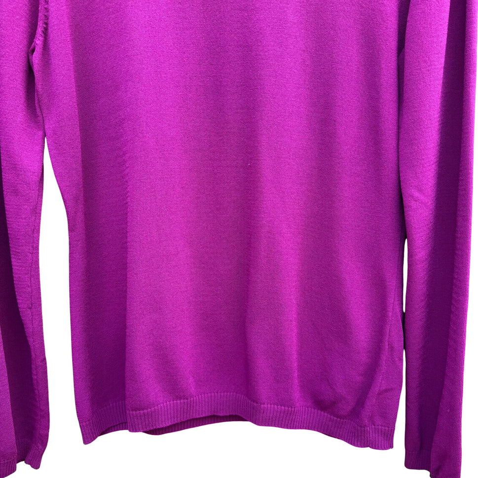 Hot In Hollywood Vintage Womens M Purple Turtleneck Long Sleeve Knit Sweater