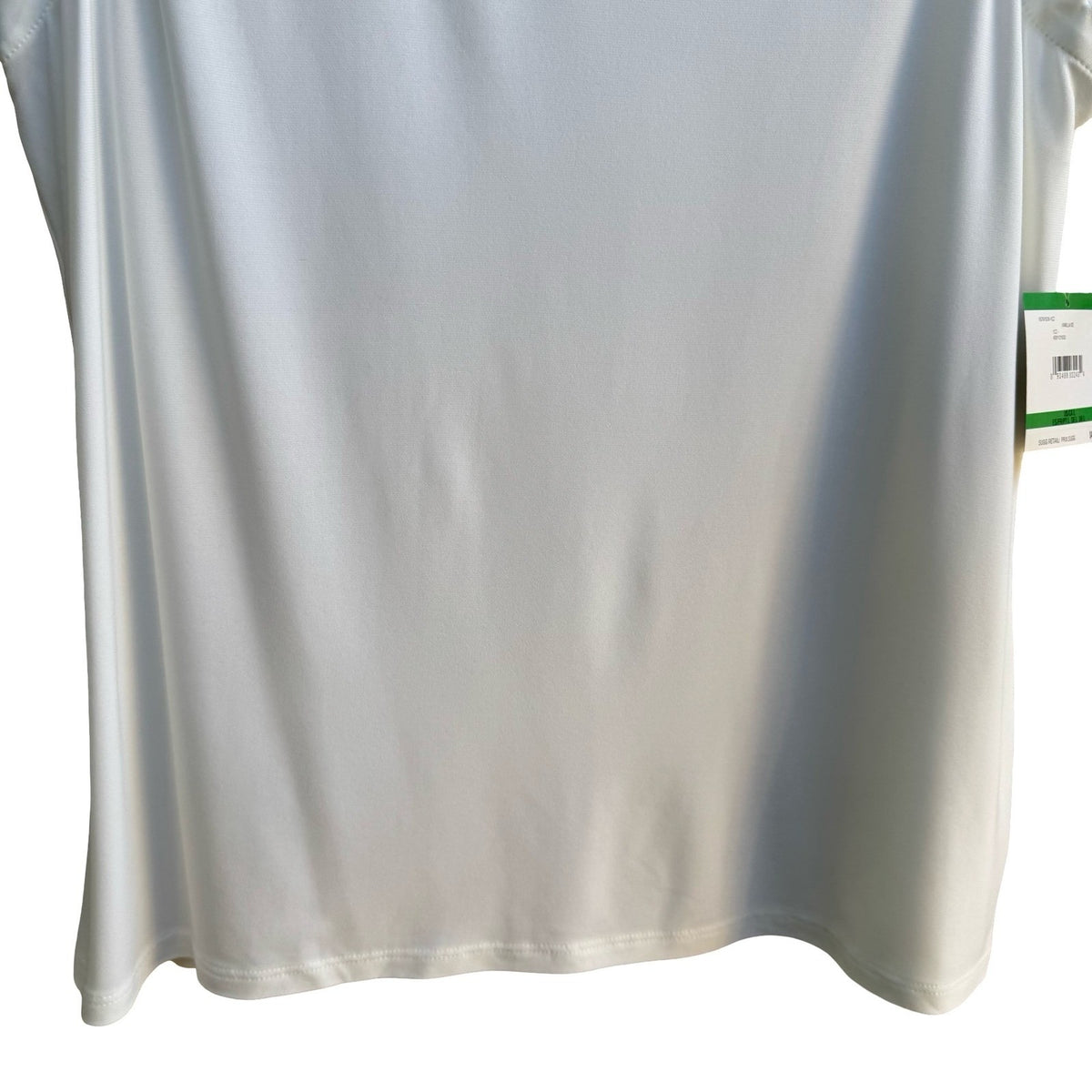 Kasper Scalloped Trim Careerwear Professional Shell Top Vanilla Ice Women L NWT