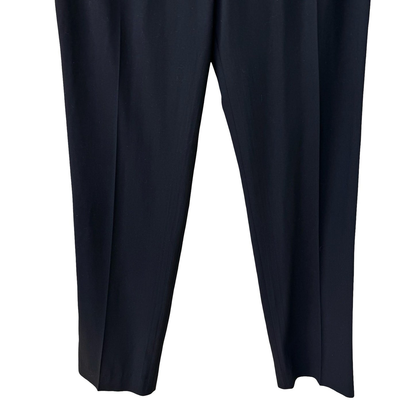 Chertok-Yi Y2K Tailored Minimalist Black Trousers Back Contrast Stitching Pants