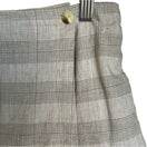 Switch Bentley Vintage Y2K Women&#39;s Beige Plaid Linen Blend High Waist Skort - 13/14 2 image