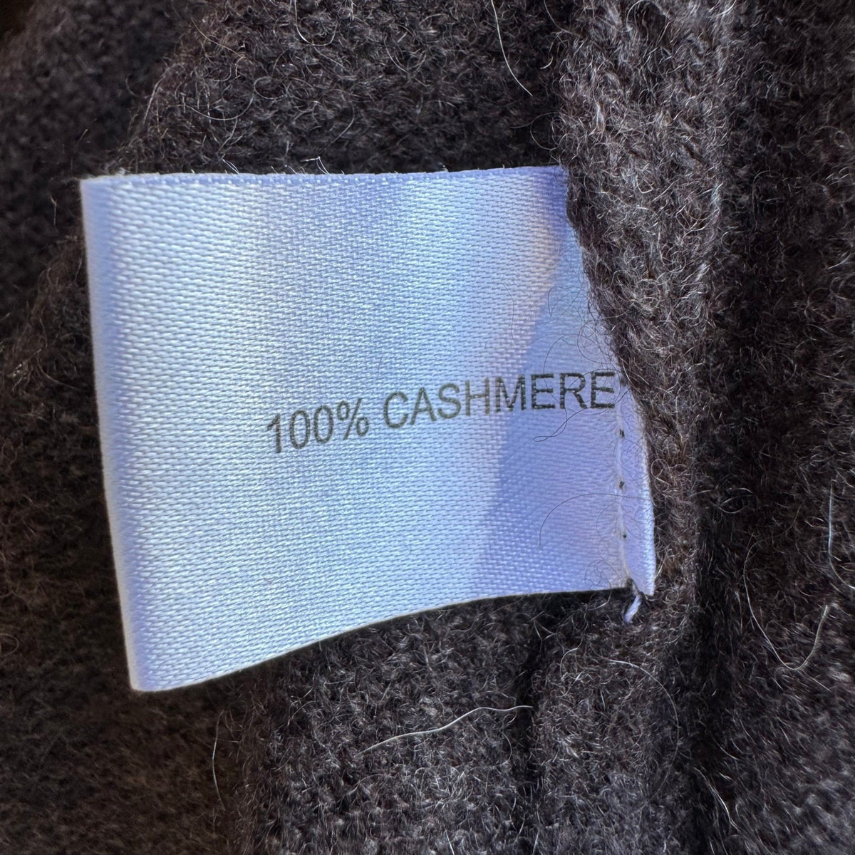 Neiman Marcus Cashmere Boho Quiet Luxury Fringe Cowl Neck Tunic Sweater Brown S