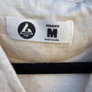 Switch American Giant Womens Zip-Up Hoodie M Cream Cotton Blend USA Made Athleisure 2 image