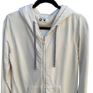 Switch American Giant Womens Zip-Up Hoodie M Cream Cotton Blend USA Made Athleisure 3 image