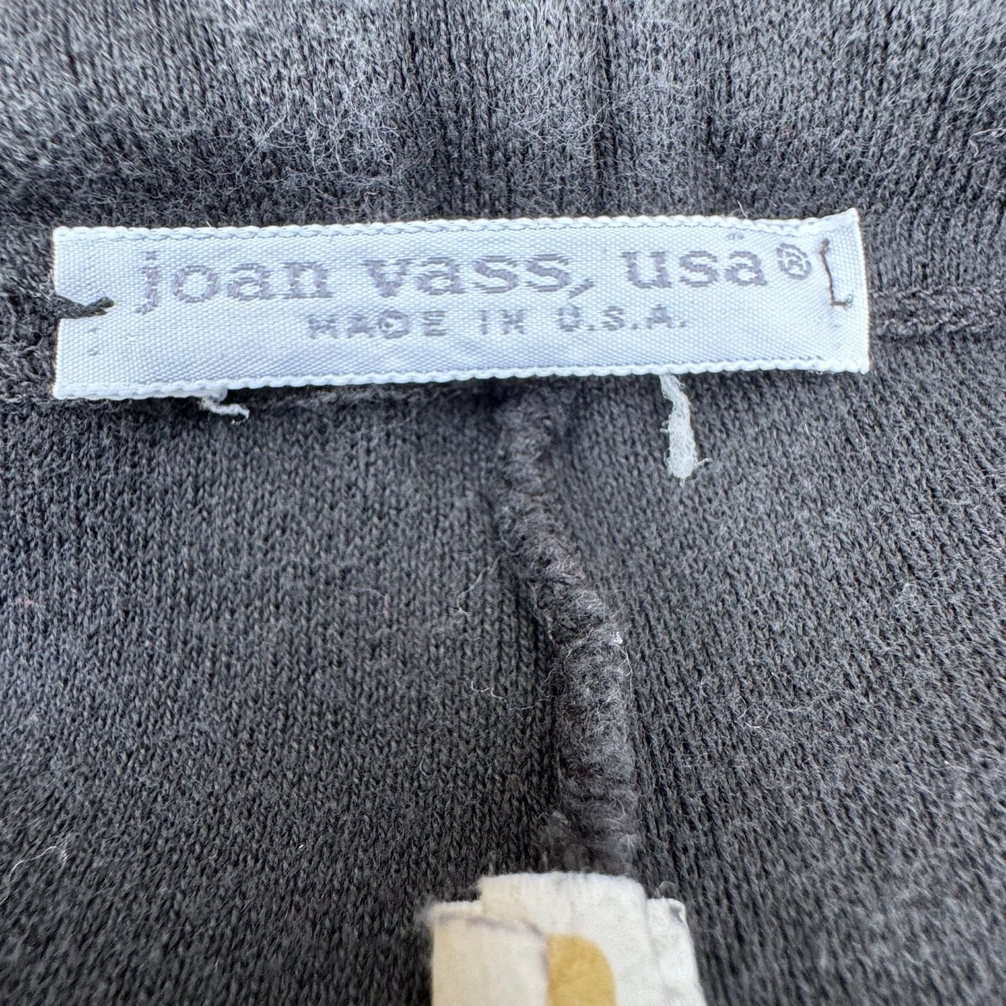 Joan Vass Black Fleece Drawstring Pants Women M Cozy Comfy Loungewear Athleisure