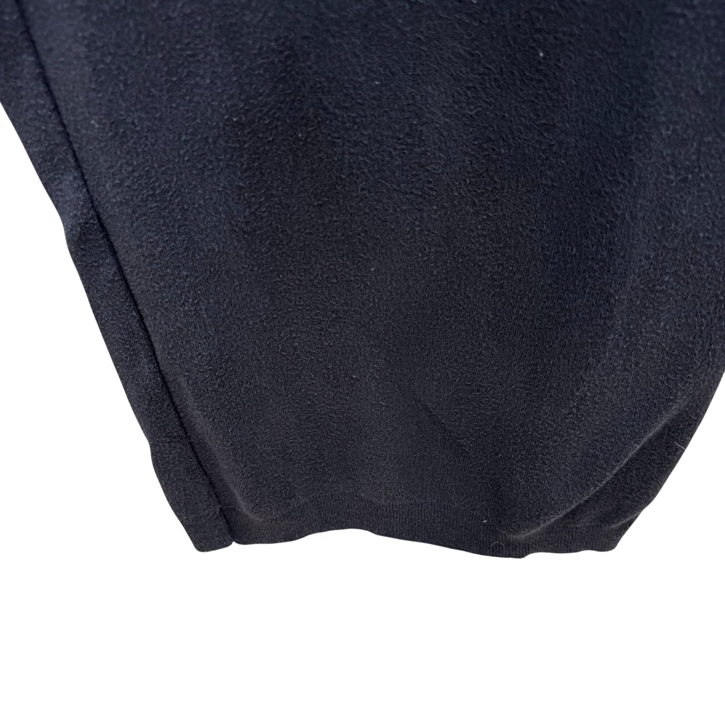 Joan Vass Black Fleece Drawstring Pants Women M Cozy Comfy Loungewear Athleisure