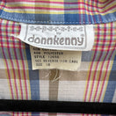 Switch Donnkenny Vintage 70s 80s Womens Retro Plaid Button-Up Cap Sleeve Shirt 18 2 image