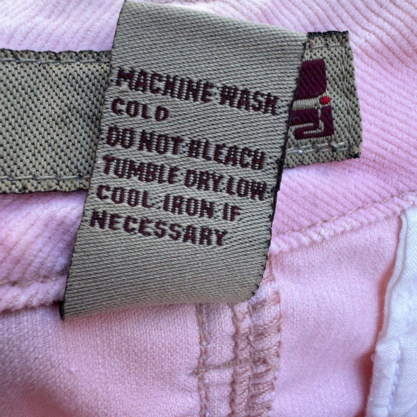 Fornarina Y2K Coquette Pink Corduroy Ruffle Micro Mini Skirt Low Rise Buckle S