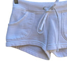 Switch Hard Tail Y2K Athleisure Loungewear Cozy Fleece Lounge Short Shorts White XS 3 image