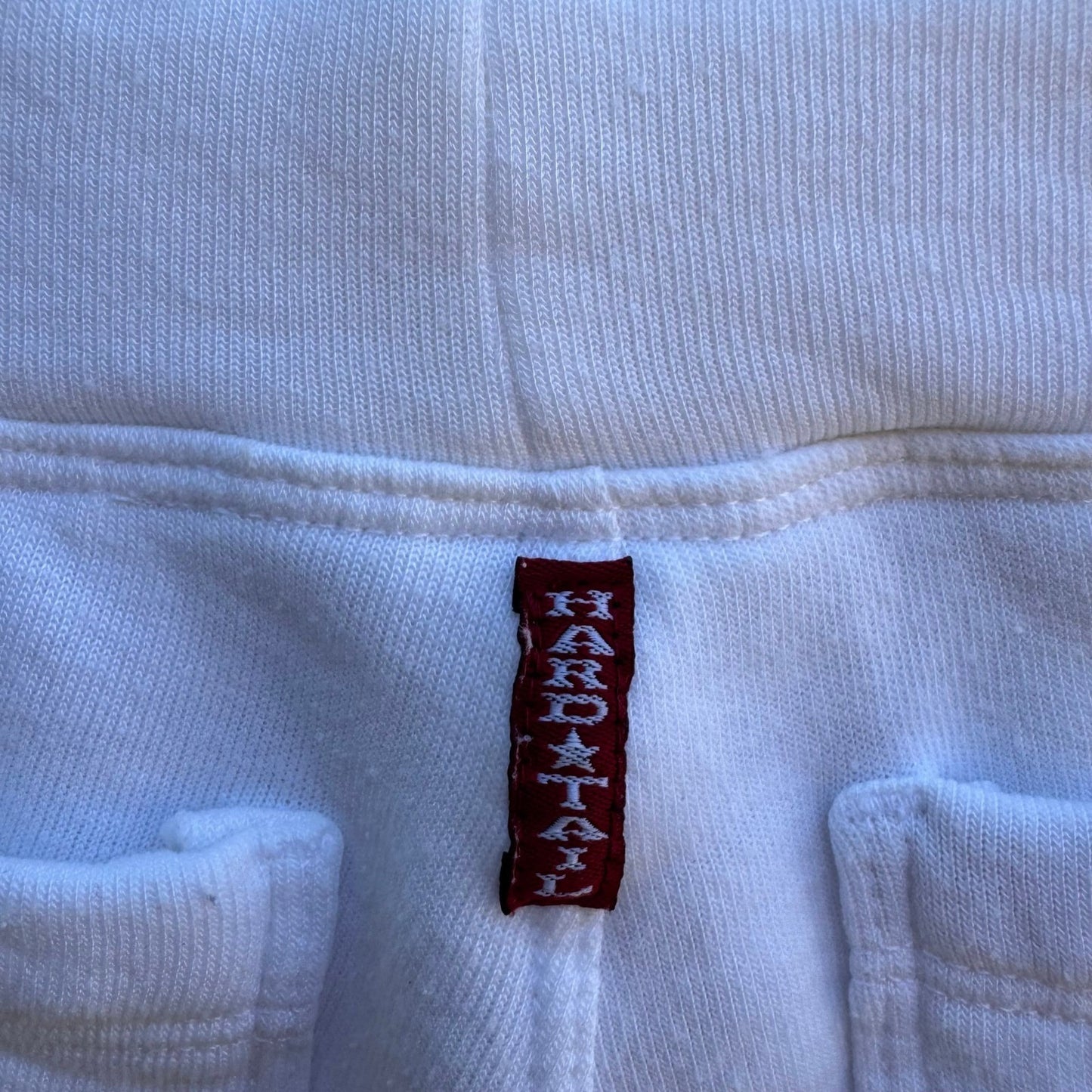 Hard Tail Y2K Athleisure Loungewear Cozy Fleece Lounge Short Shorts White XS