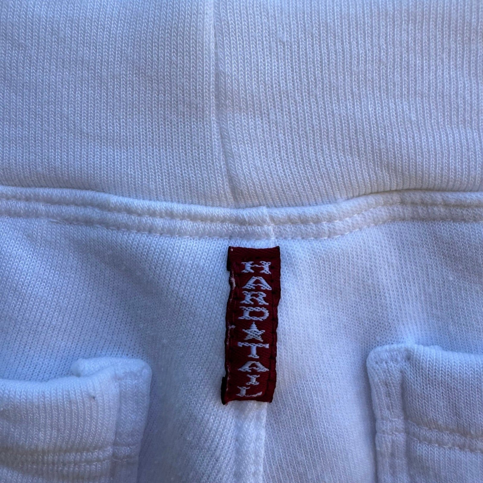 Hard Tail Y2K Athleisure Loungewear Cozy Fleece Lounge Short Shorts White XS