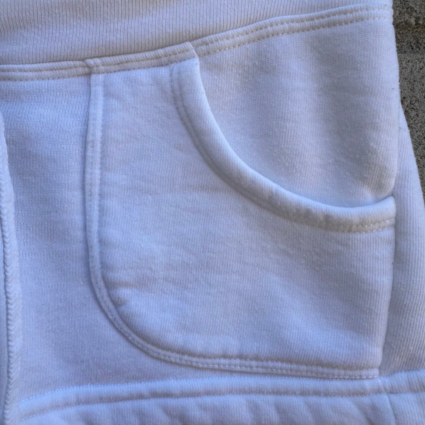 Hard Tail Y2K Athleisure Loungewear Cozy Fleece Lounge Short Shorts White XS