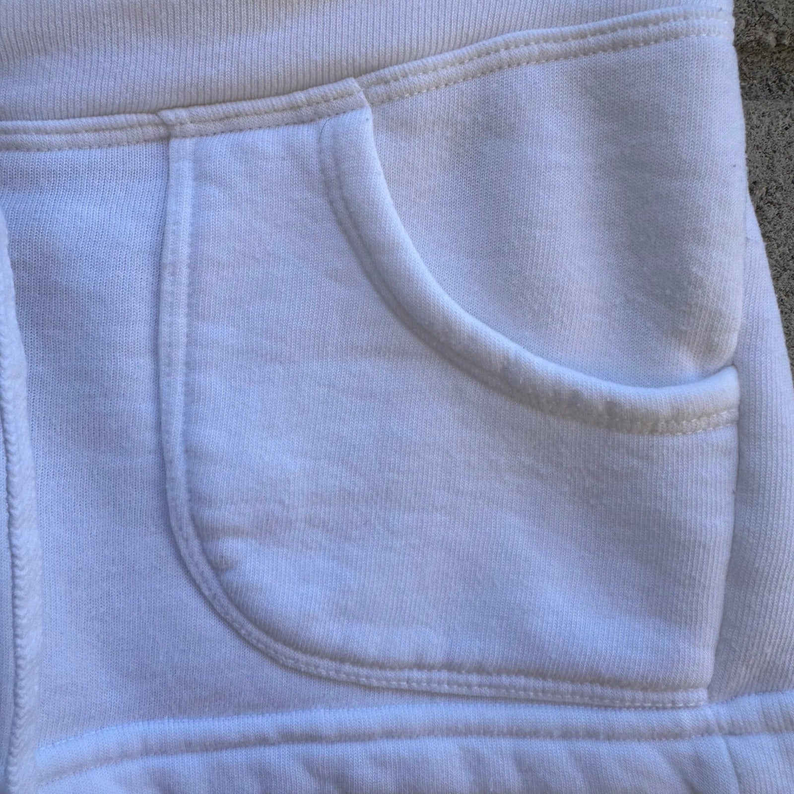 Hard Tail Y2K Athleisure Loungewear Cozy Fleece Lounge Short Shorts White XS
