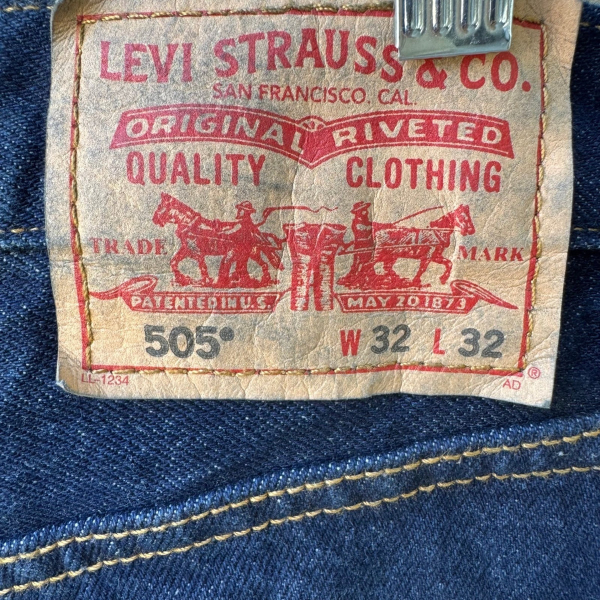 Levis 505 Vintage Y2K 90s Style WPL 423 Americana Jeans Grunge Indie Mens 32x32