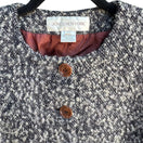 Switch Jones New York Vintage Womens Brown Gray Tweed Wool Blend Boucle Jacket Blazer 10 2 image