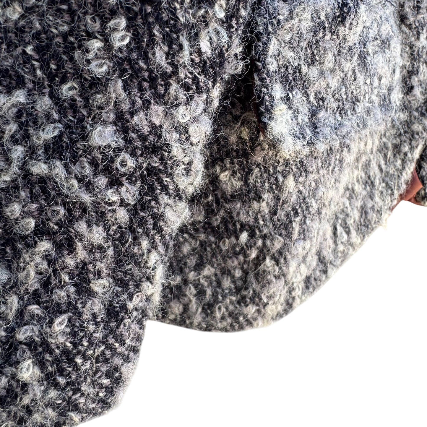 Jones New York Vintage Womens Brown Gray Tweed Wool Blend Boucle Jacket Blazer 10