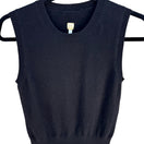 Switch Future Paradise Cashmere Old Money Black Sweater Vest Sleeveless S Quiet Luxury 3 image