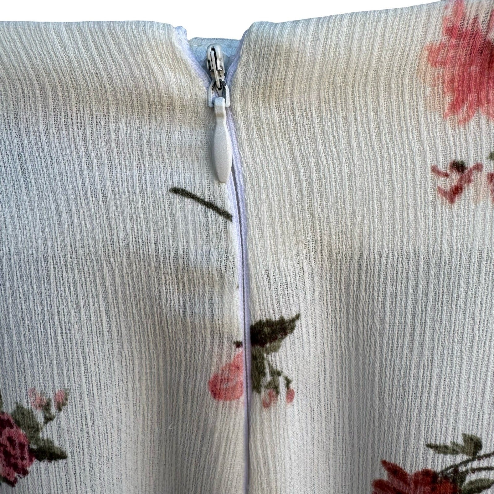 Katie K Cottagecore Romantic Coquette Boho Garden Floral Wide Leg Chiffon Pant M