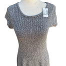 Switch The Childrens Place Girls XXL 16 Grey Ribbed Marl Skater Dress Lattice Back NEW 3 image