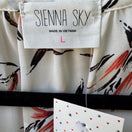 Switch Sienna Sky Cottagecore Boho Romantic Floral Peplum Wrap Lace Trim Blouse L NEW 2 image