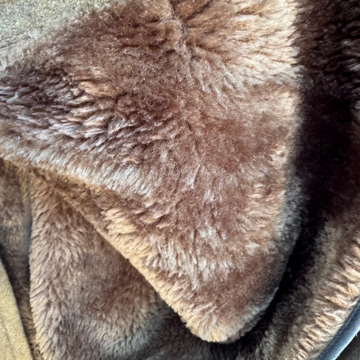 Zero King Vintage 70s Wool Faux Fur Lined Hooded Military Field Coat Green Mens