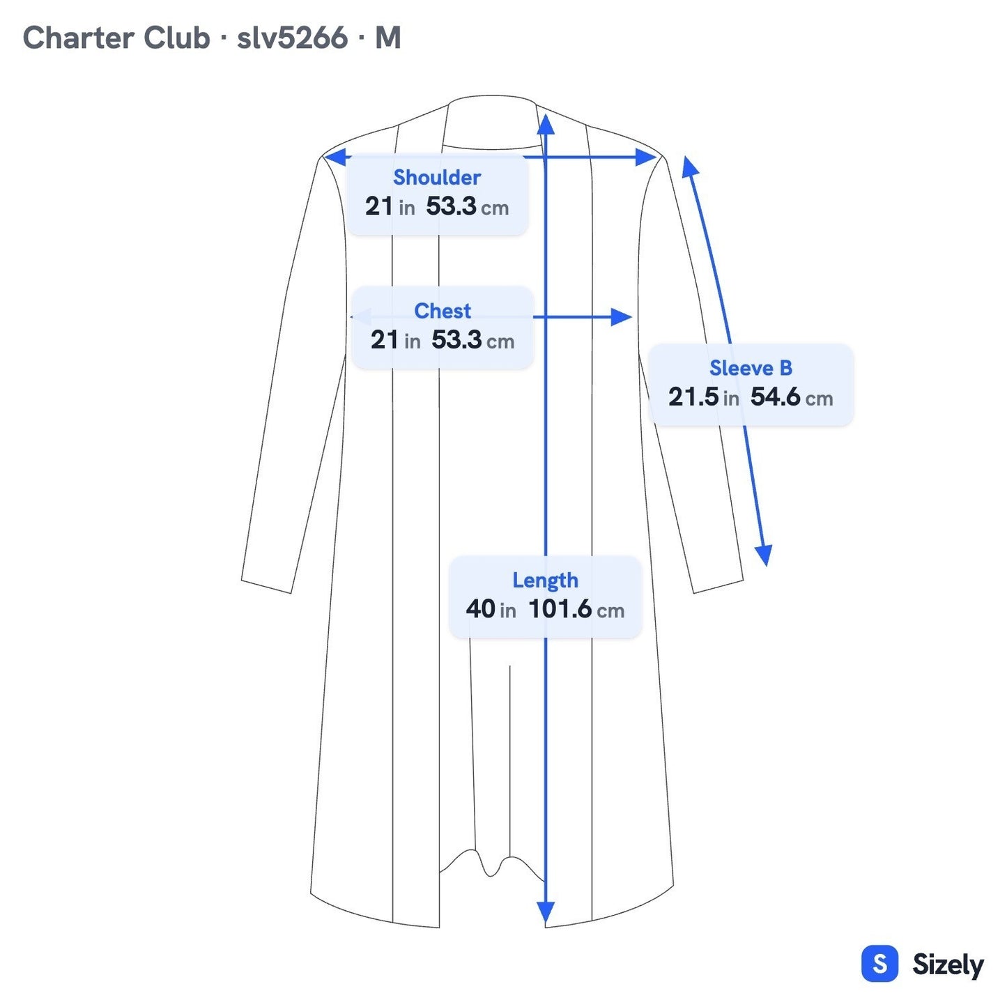Charter Club Luxury 100% Cashmere Quiet Luxury Open Front Duster Cardigan Navy M