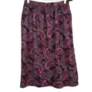 Switch Motivation Russ Togs Vintage Paisley Cottage Grandma Boho Midi Skirt - Women&#39;s L 2 image