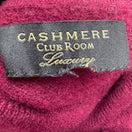 Switch Club Room Luxury 100% Cashmere Quiet Luxury Old Money Cowl Neck Sweater Red L 2 image