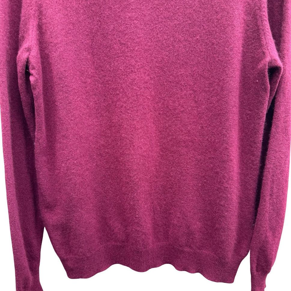 Club Room Luxury 100% Cashmere Quiet Luxury Old Money Cowl Neck Sweater Red L