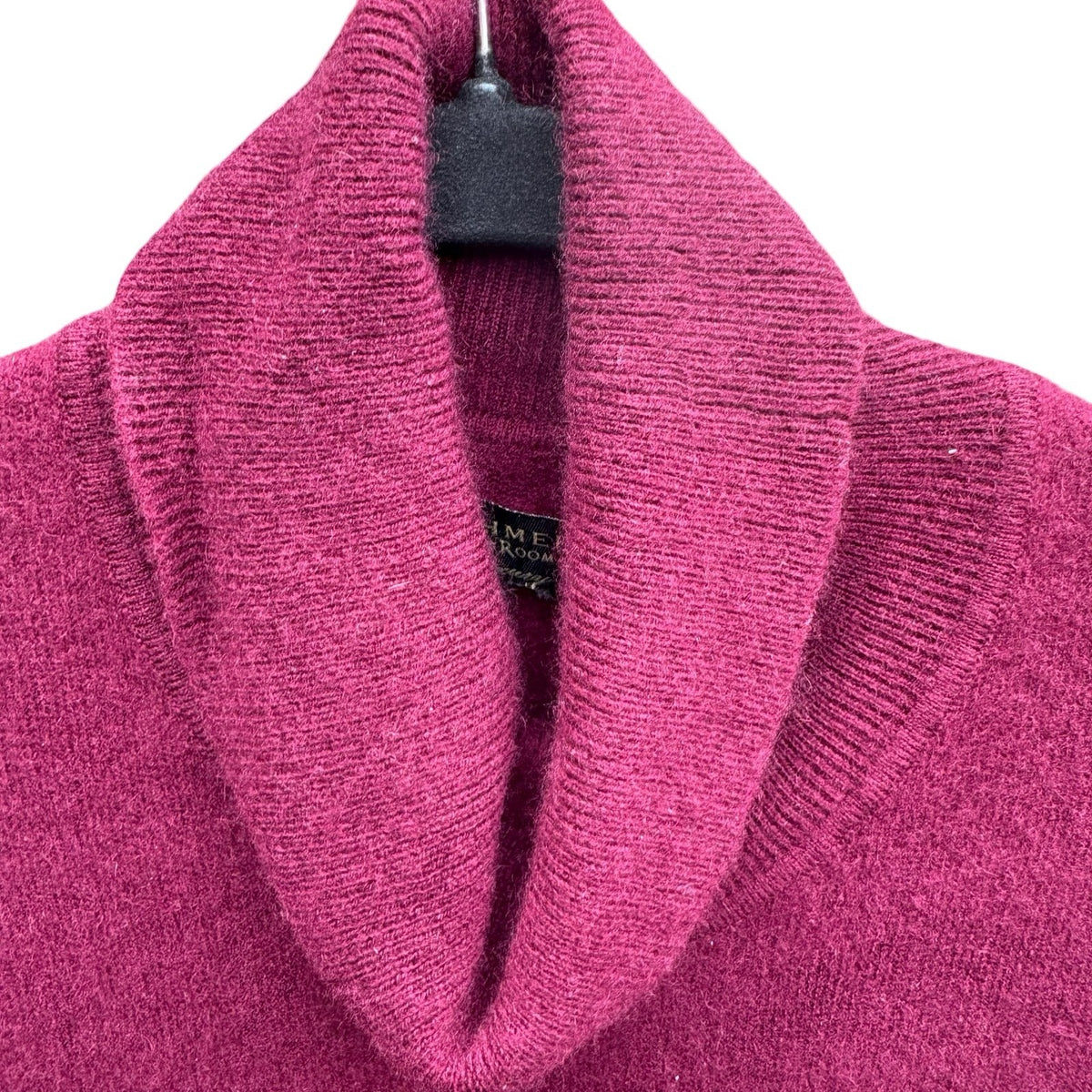 Club Room Luxury 100% Cashmere Quiet Luxury Old Money Cowl Neck Sweater Red L