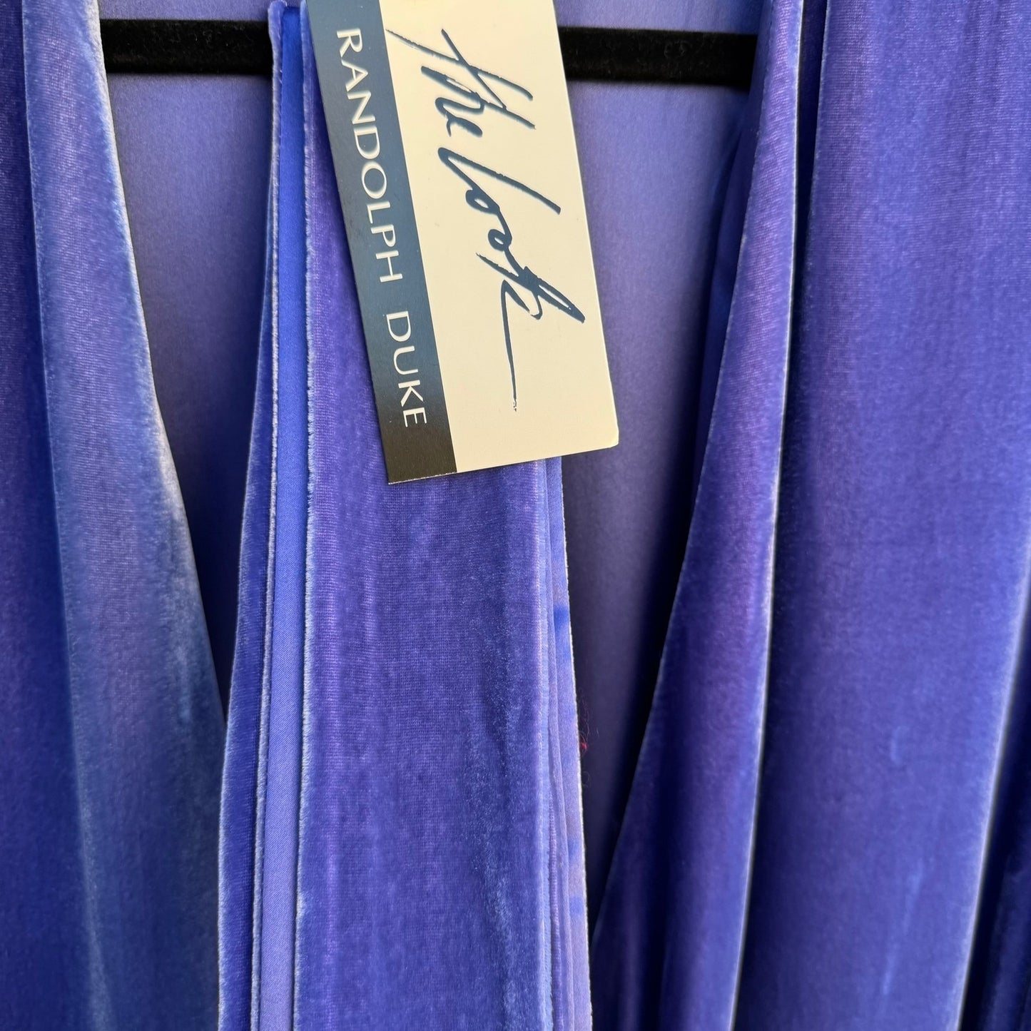 Randolph Duke The Look Reversible Silk Velvet Jacket Blue Open Cardigan SM NWT
