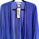 Switch Randolph Duke The Look Reversible Silk Velvet Jacket Blue Open Cardigan SM NWT 3 image