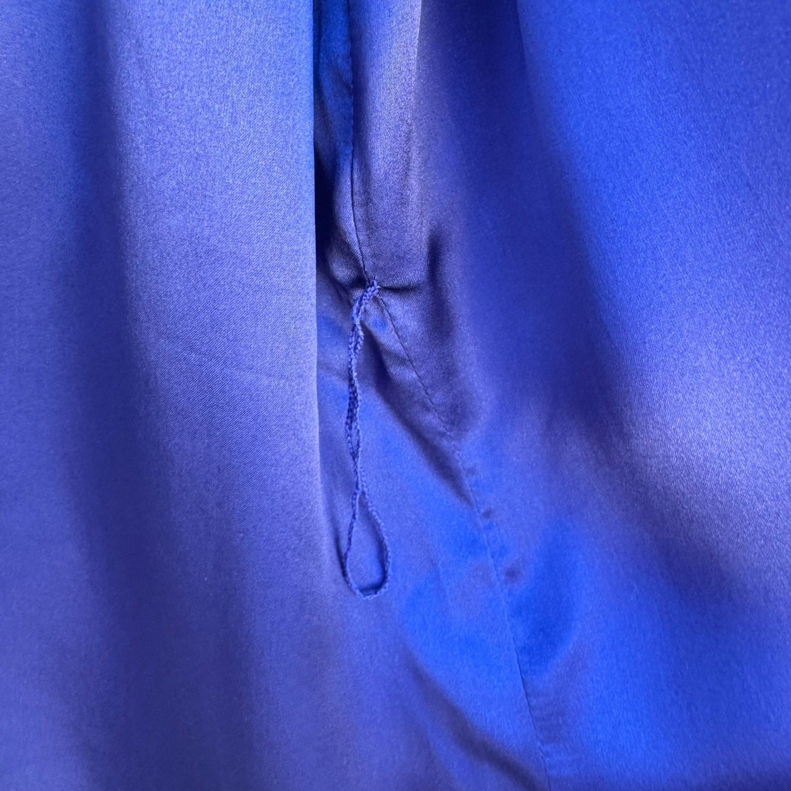 Randolph Duke The Look Reversible Silk Velvet Jacket Blue Open Cardigan SM NWT