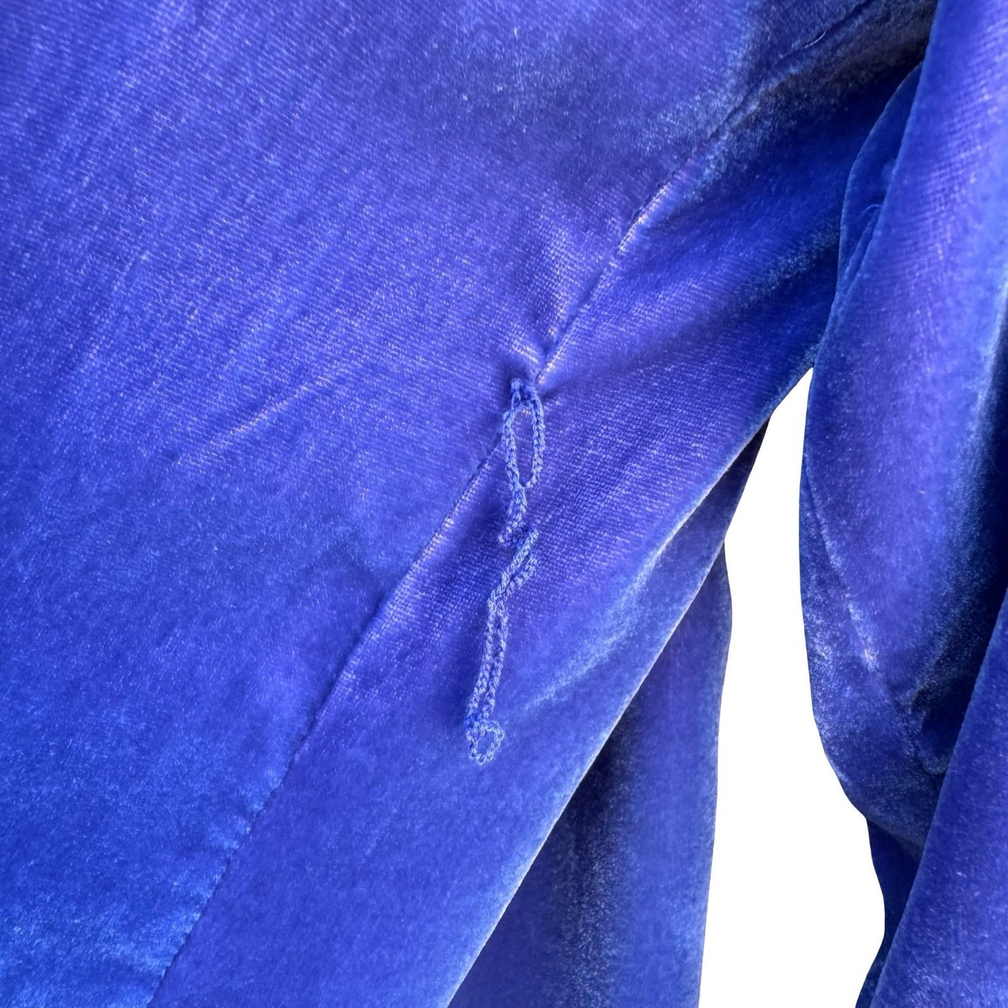 Randolph Duke The Look Reversible Silk Velvet Jacket Blue Open Cardigan SM NWT