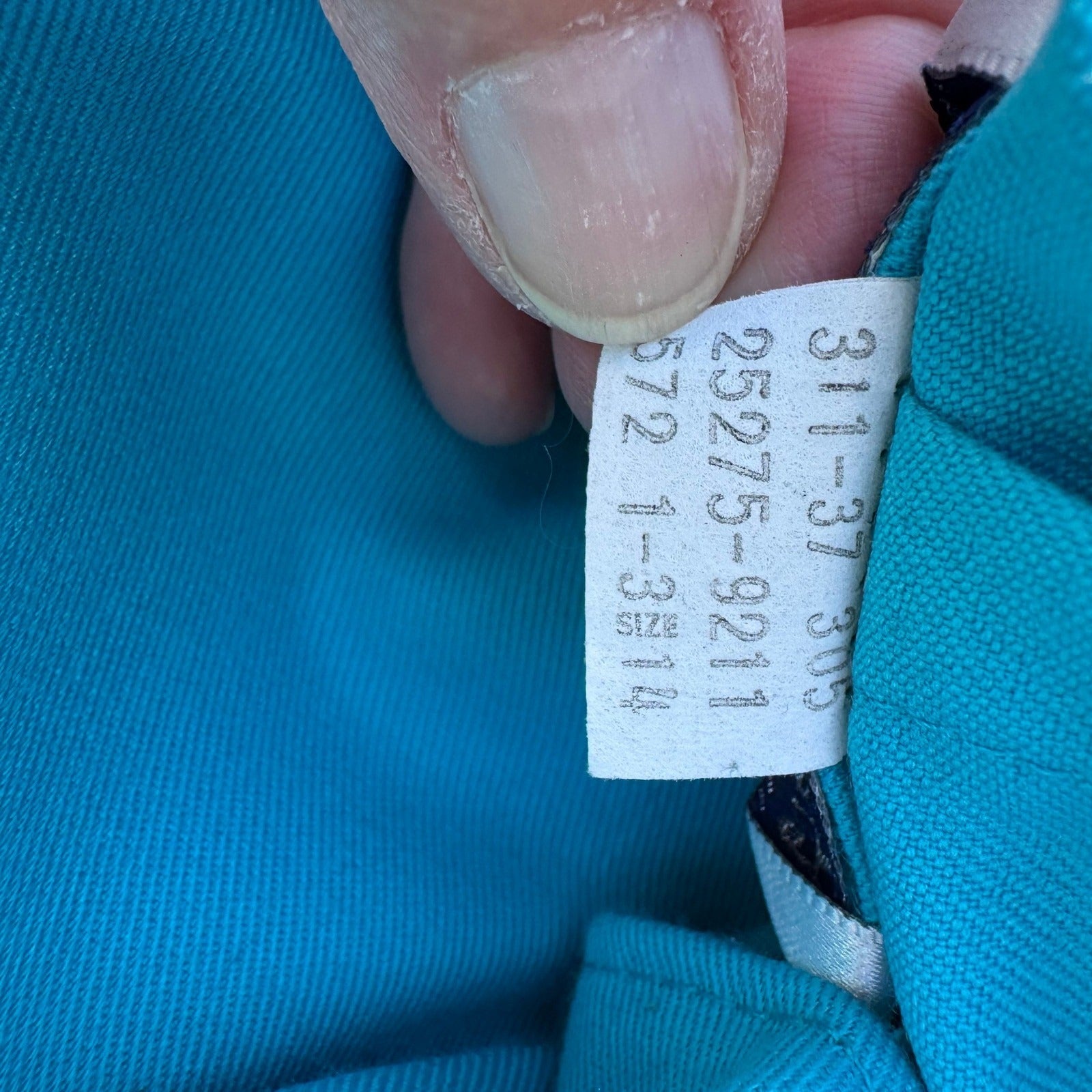 Levi Strauss Vintage 70s Retro Classic Womens 28 Turquoise High Waisted Pants