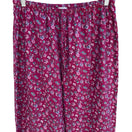 Switch Jockey Pajama Pants Womens XL Burgundy Floral Drawstring Loungewear Cottagecore 3 image