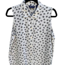 Switch Gap Vintage 90s Minimalist Cottagecore Sleeveless Blouse Floral Daisy Womens L 3 image