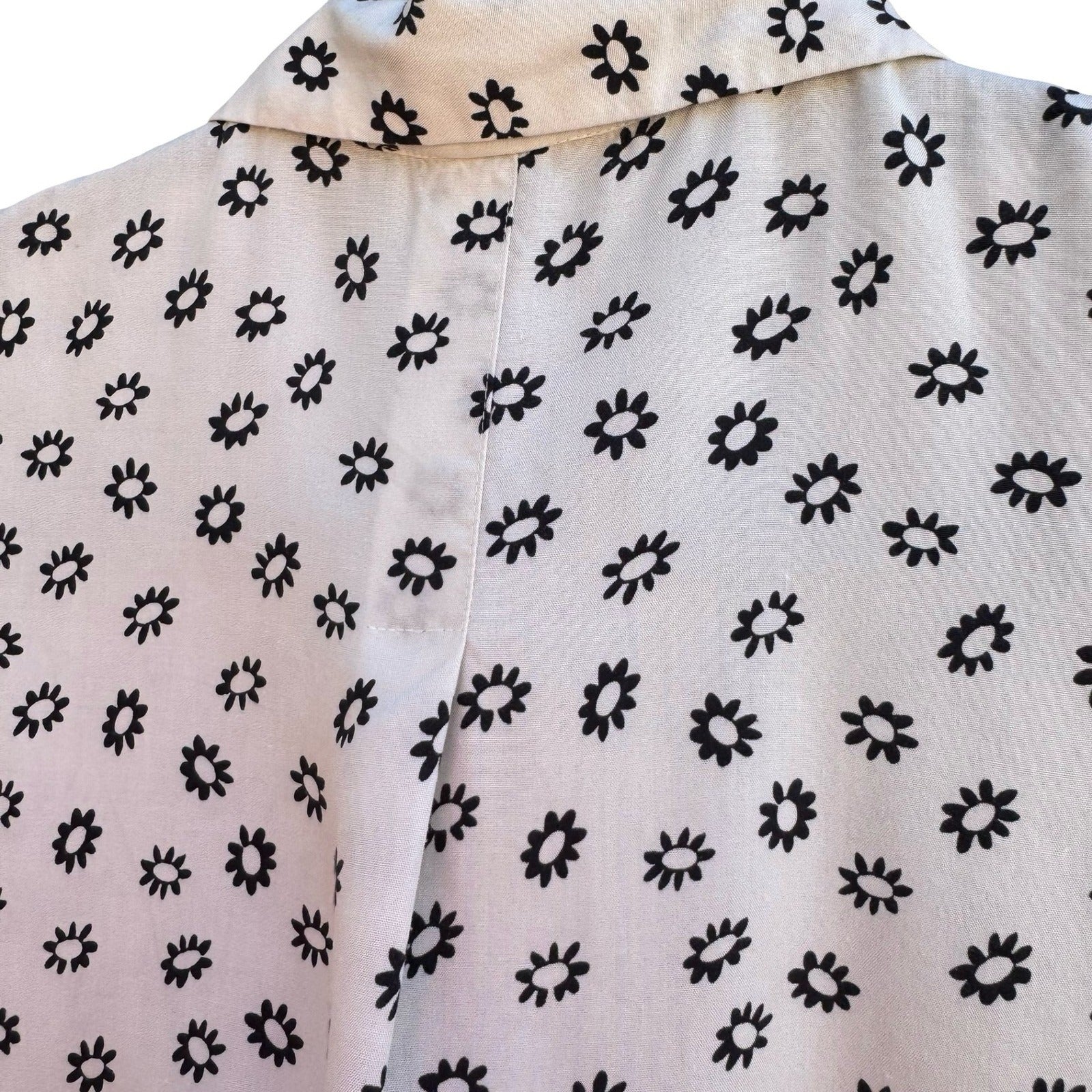 Gap Vintage 90s Minimalist Cottagecore Sleeveless Blouse Floral Daisy Womens L