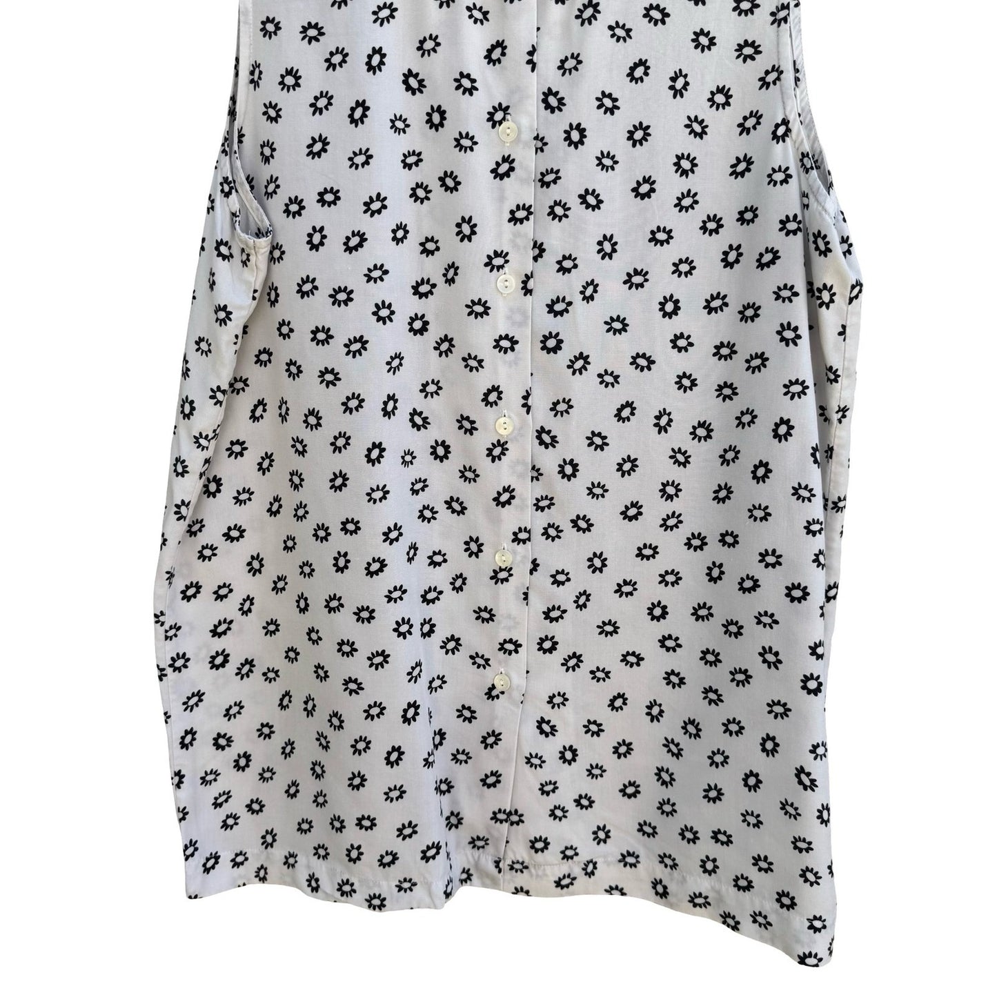 Gap Vintage 90s Minimalist Cottagecore Sleeveless Blouse Floral Daisy Womens L