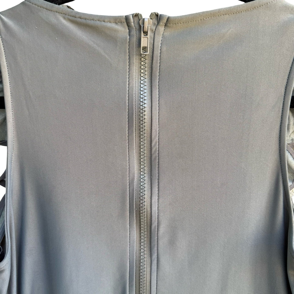 Twelve by Twelve Y2K Avant Garde Mermaidcore Tiered Ruffle Sleeveless Blouse XS