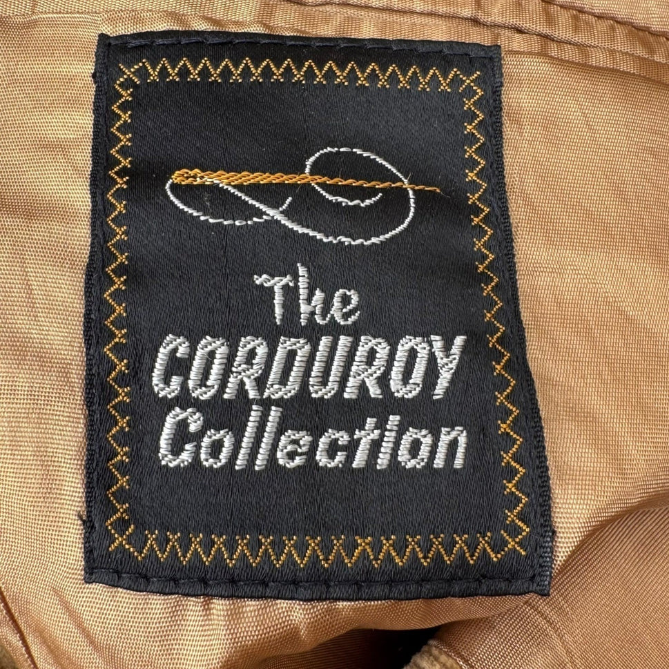 Sears The Corduroy Collection Vintage Tan Blazer Sport Coat Mens 40S 70s Retro