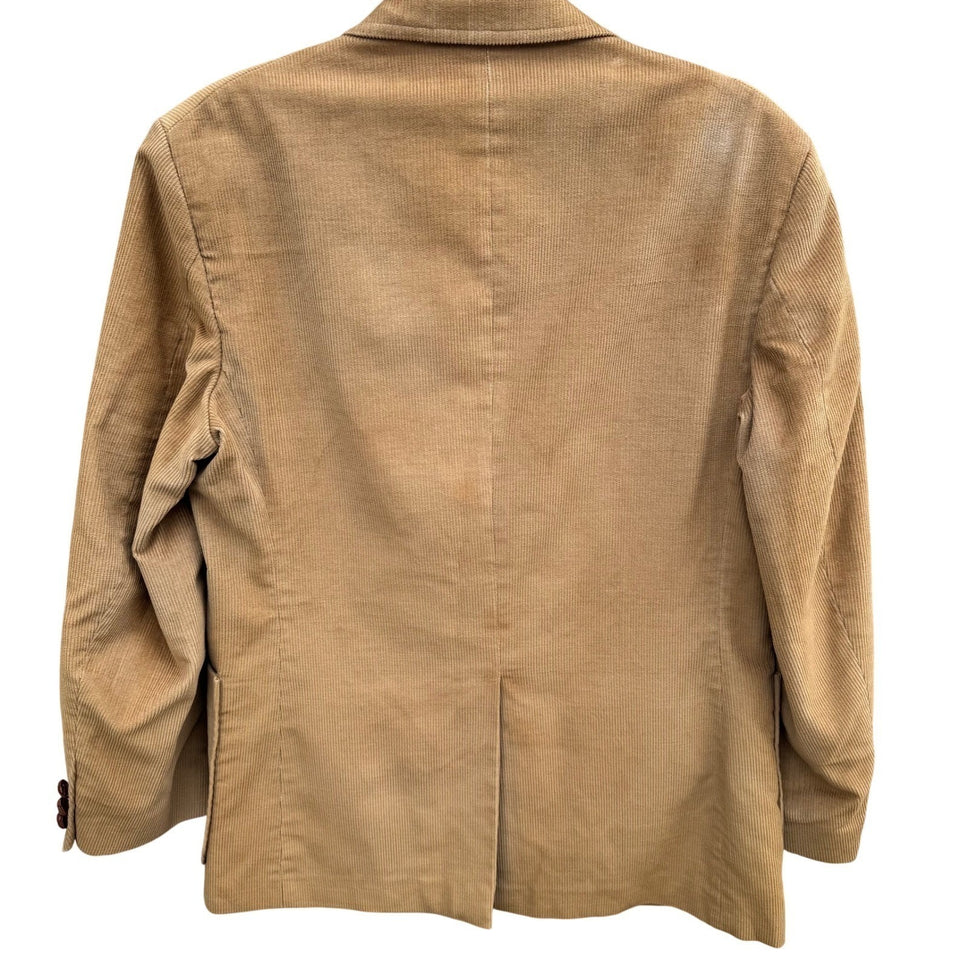 Sears The Corduroy Collection Vintage Tan Blazer Sport Coat Mens 40S 70s Retro