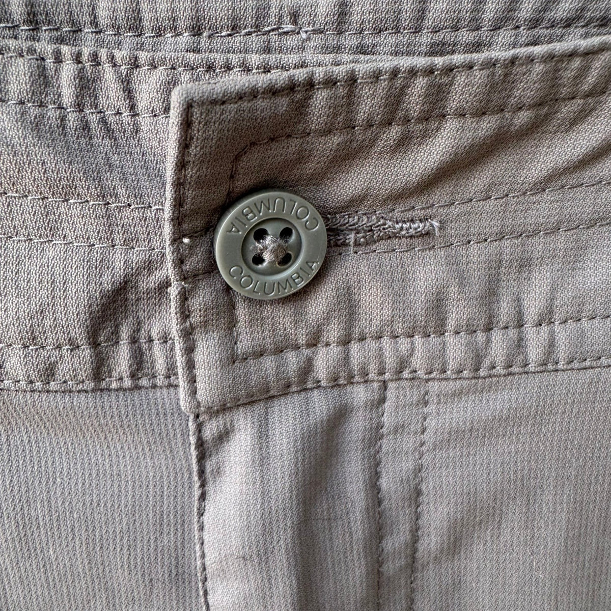 Columbia Outdoor Activewear Cargo Hiking Gorpcore Capri Pants Gray Womens 8
