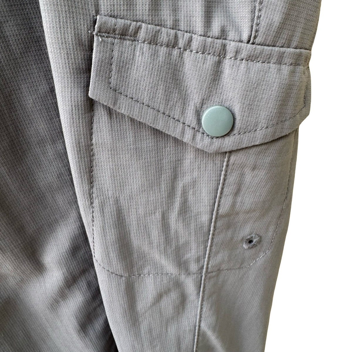 Columbia Outdoor Activewear Cargo Hiking Gorpcore Capri Pants Gray Womens 8