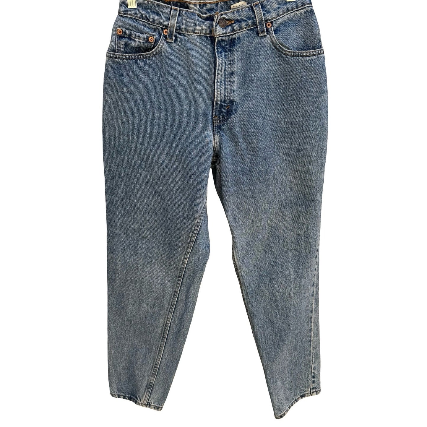 Levis 550 Vintage 90s High Waisted Tapered Leg Mom Jeans Medium Wash 8 Made USA