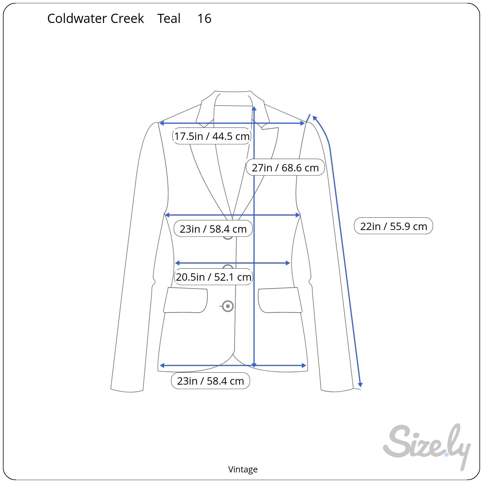 Coldwater Creek Silk Old Money Teal Blazer Womens Preppy Regency Button Jacket 16